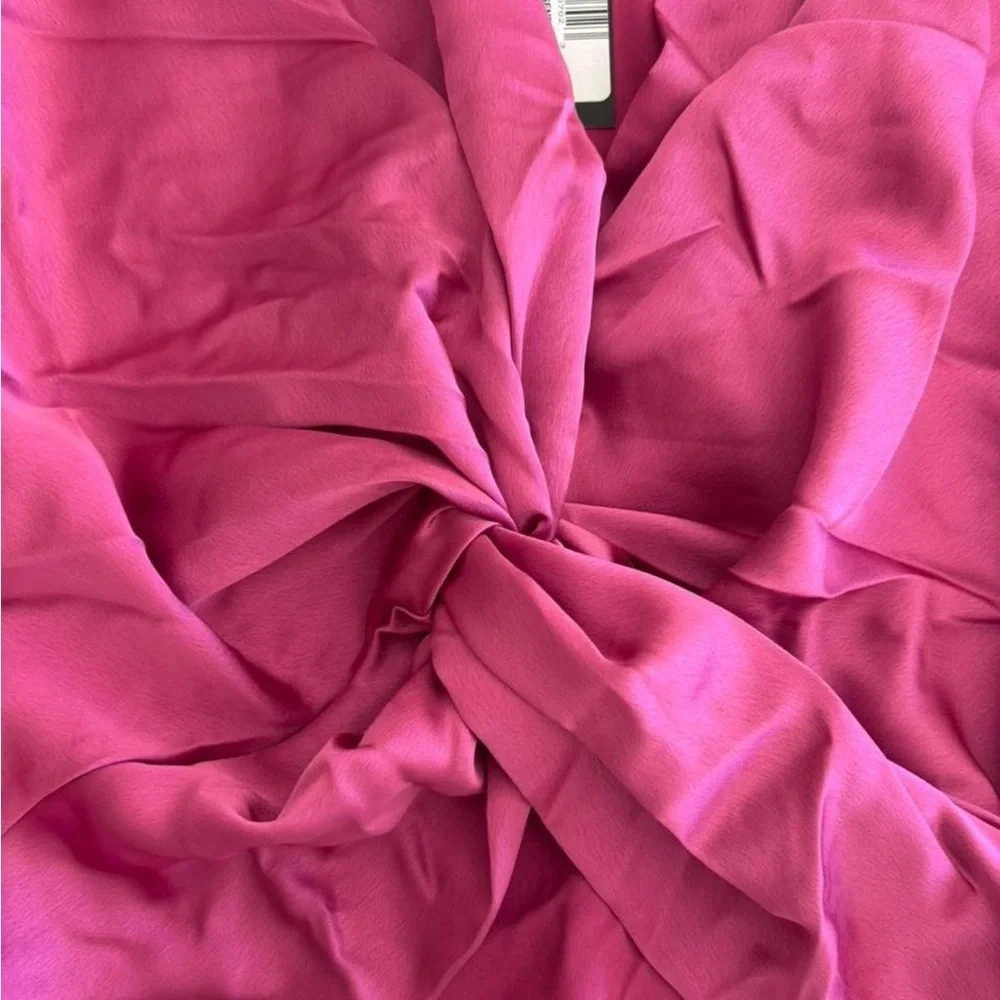 Renee C. Fuchsia Knot Blouse - Picture 2 of 5